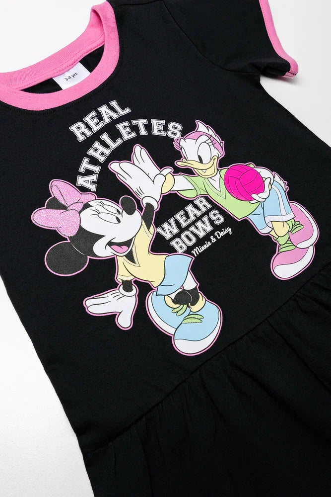 Minnie Mouse Sporty Dress Black