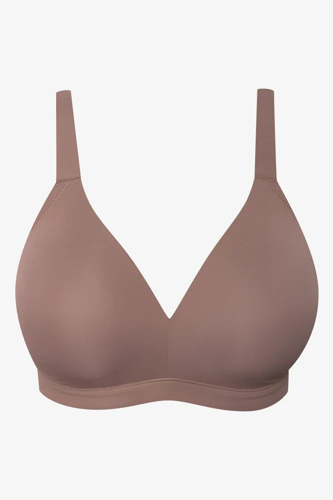 Plus Size 2 Pack Padded Wire Free Bras Natural