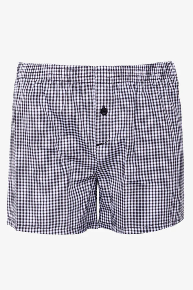 3 Pack Woven Boxer Black