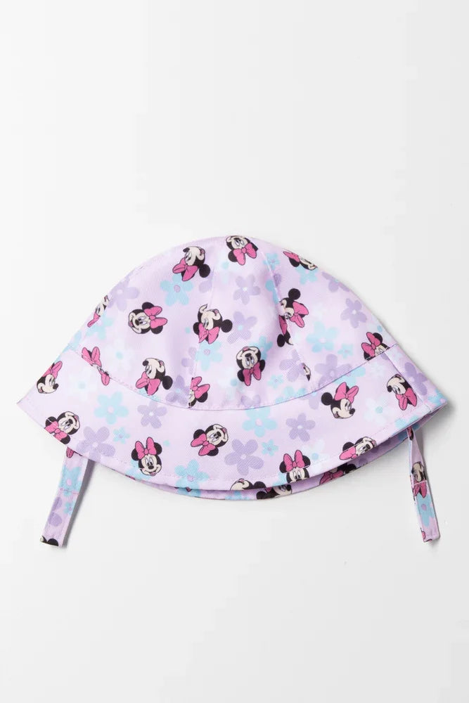 Minnie Mouse Floral Hat Pink