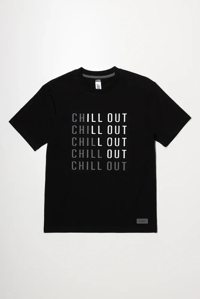 Chill Out Short Sleeve T-Shirt Black