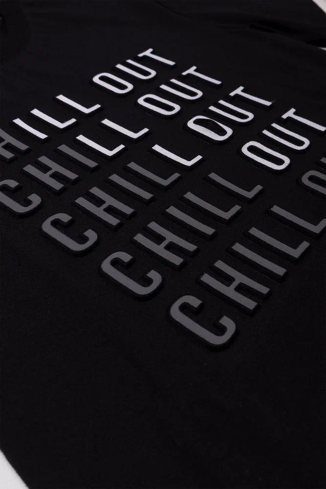Chill Out Short Sleeve T-Shirt Black