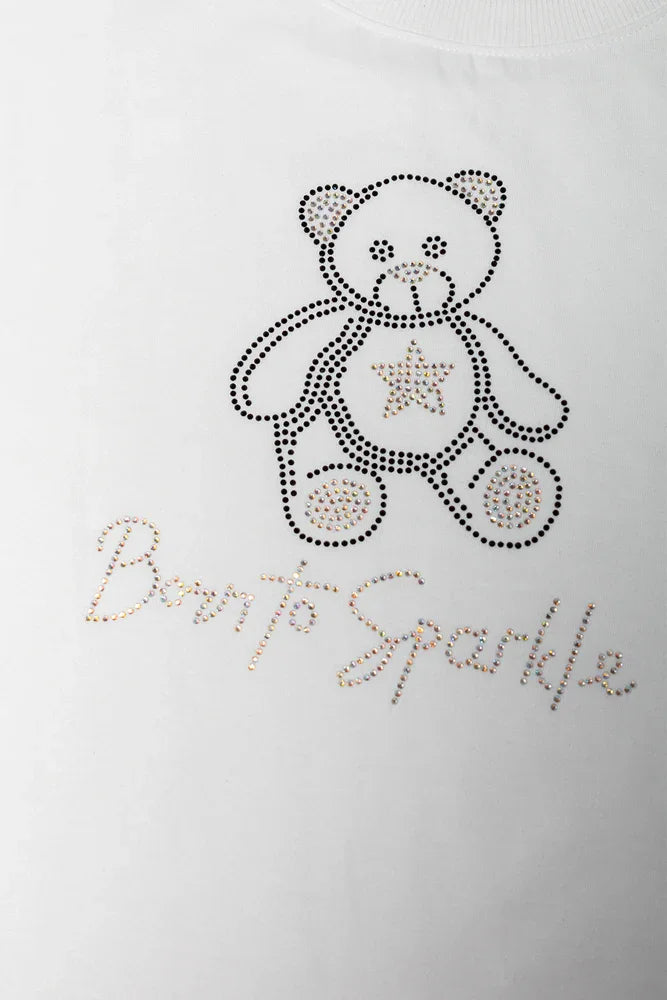 Born To Sparkle T-Shirt White