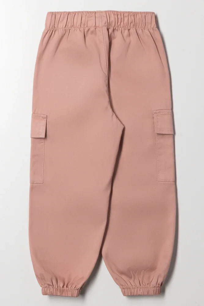 Cargo Joggers Pink (2)