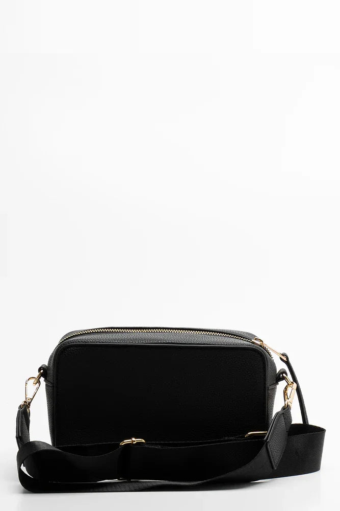 Front Zip Camera Bag Black