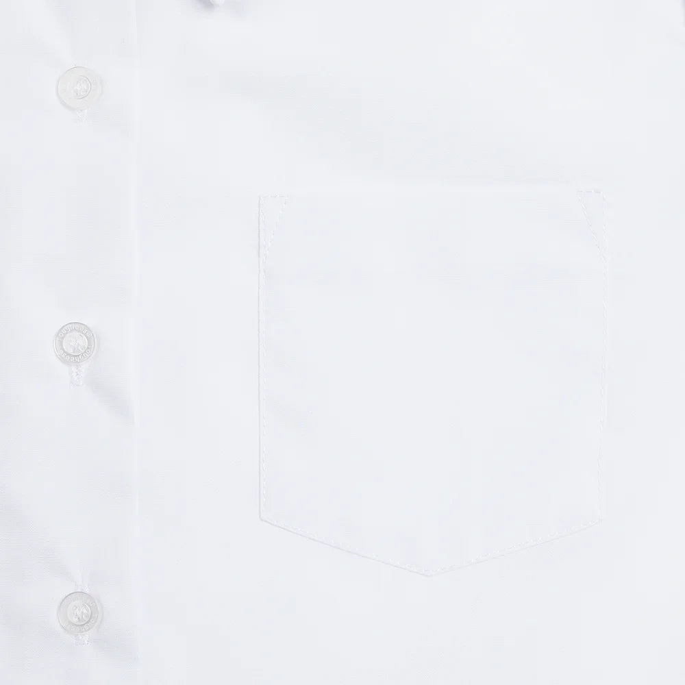 Girls School Long Sleeve Collar Shirt White Toughees (4)