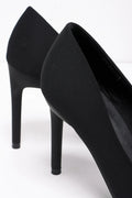 Heel Court Shoe Black (3)