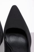 Heel Court Shoe Black (4)