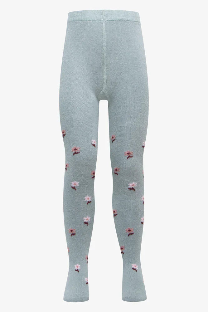 2 Pack Printed Tights Blue
