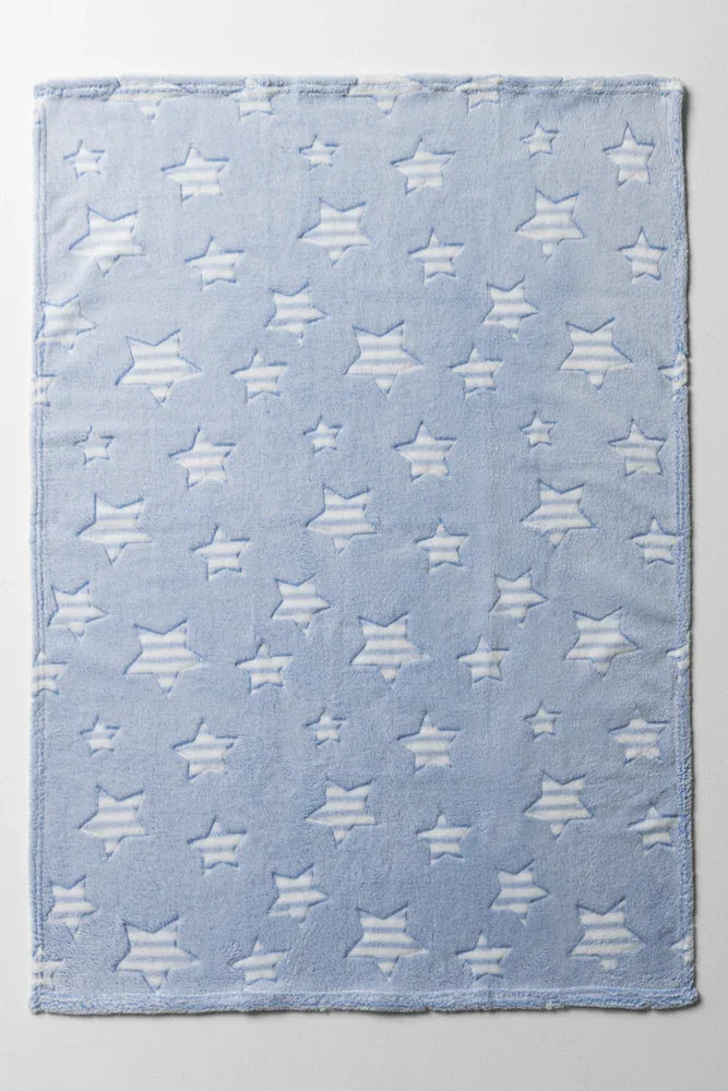 Star Coral Fleece Blanket Blue (2)