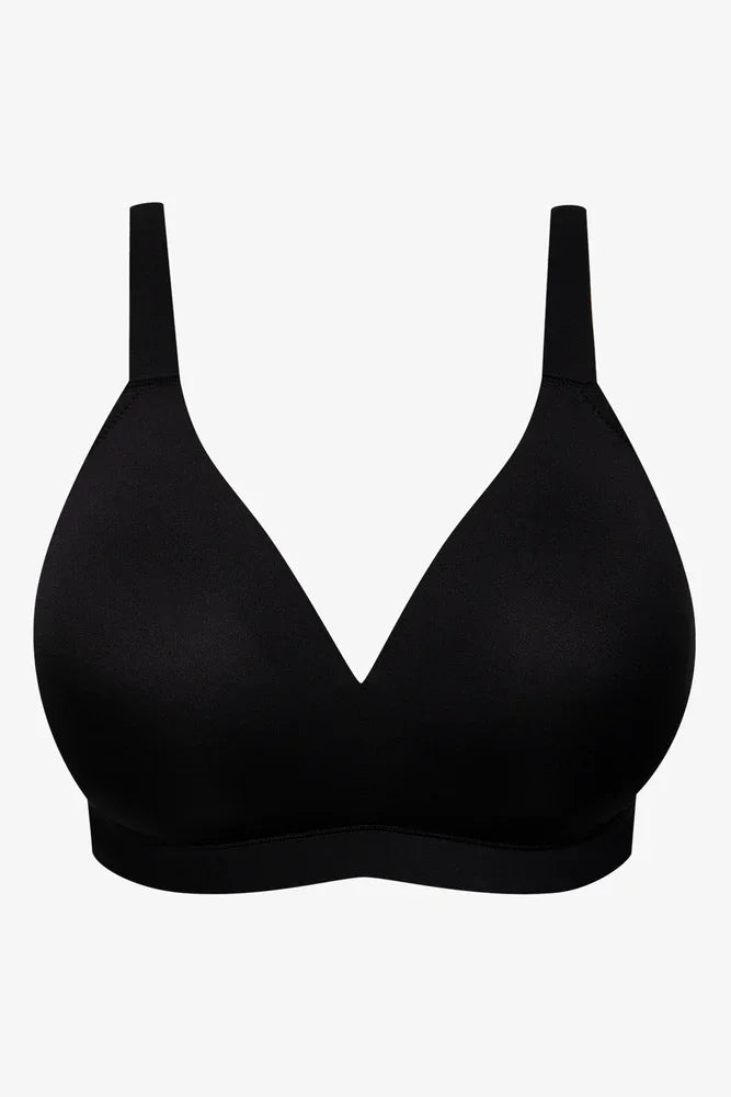 2 Pack Smooth Padded Wire Free Bra Big Black & White