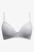 2 Pack Padded Wire Free Bras Grey And Black (2)