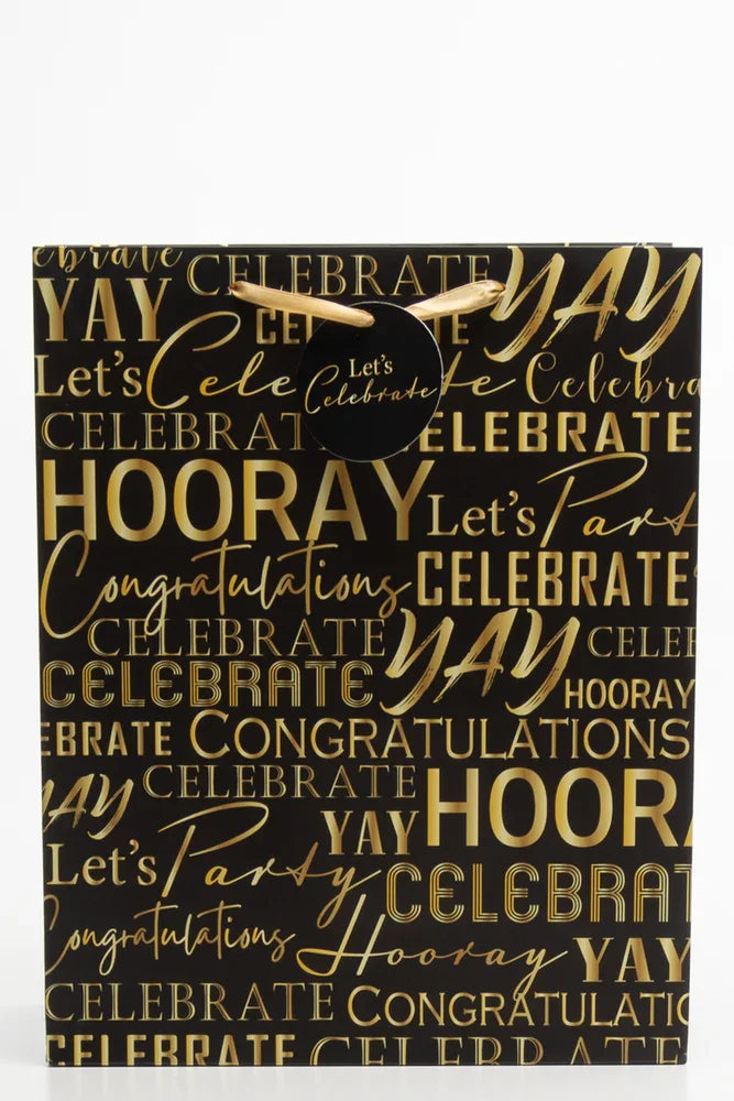 CELEBRATE BLACK LARGE GIFTBAG