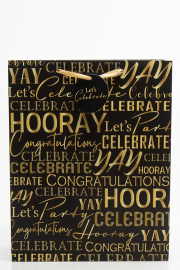 CELEBRATE BLACK LARGE GIFTBAG