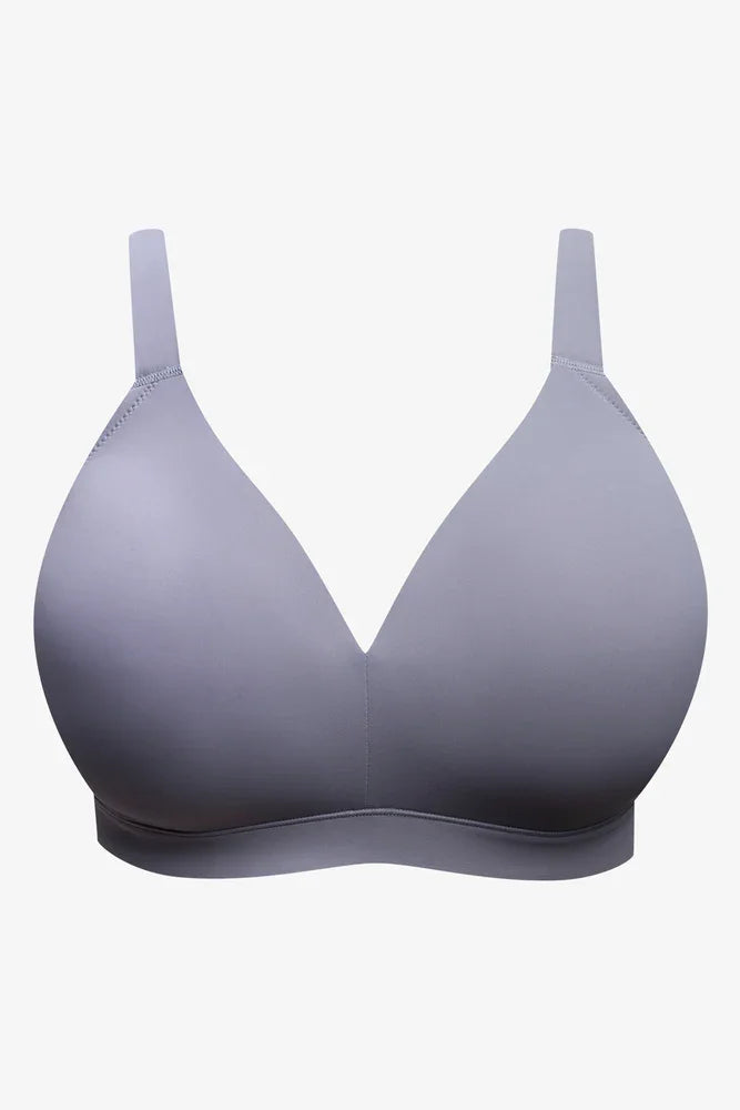 2 Pack Smooth Padded Wirefree Bra Big Grey And Blue (2)