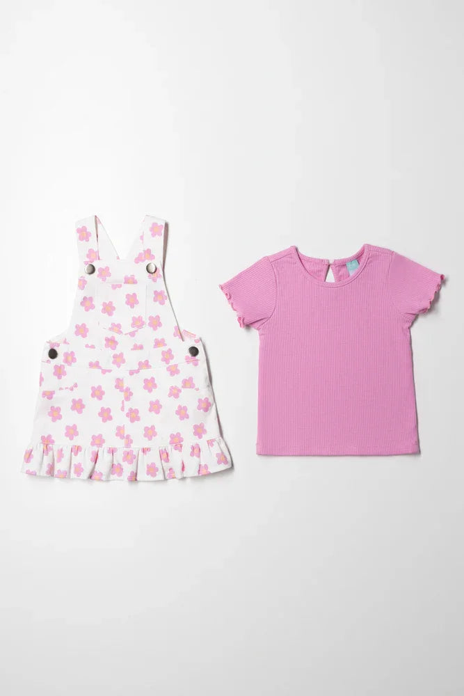 Twill Pinafore and T-shirt set (4)