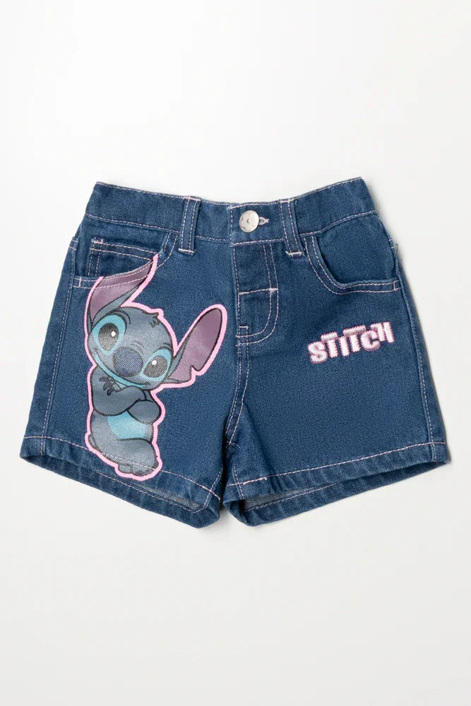 STITCH DENIM DK WASH SHORT