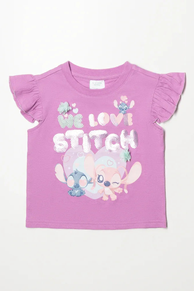 Lilo And Stitch T-Shirt Pink