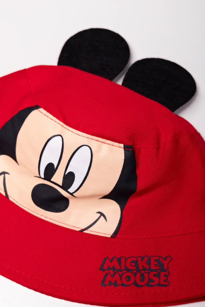 Mickey Mouse Bucket Hat Red