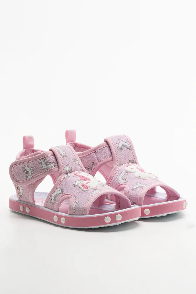 Unicorn Foxing Sandals Pink