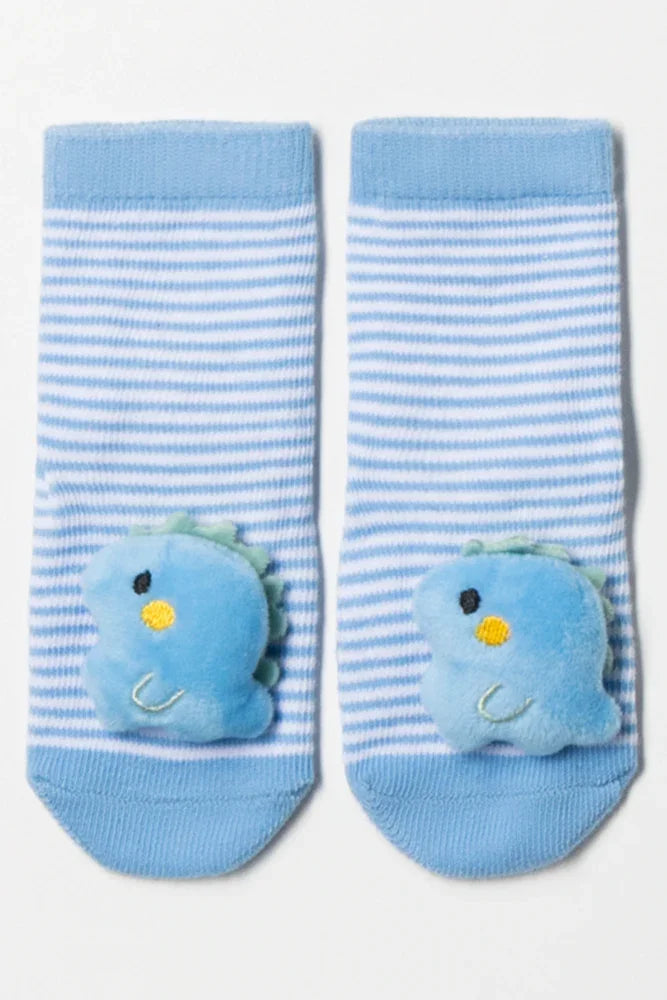 Dinosaur Socks Blue