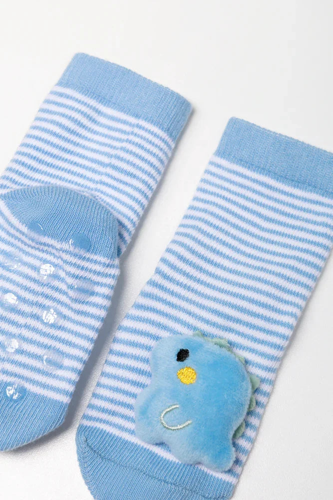 Dinosaur Socks Blue