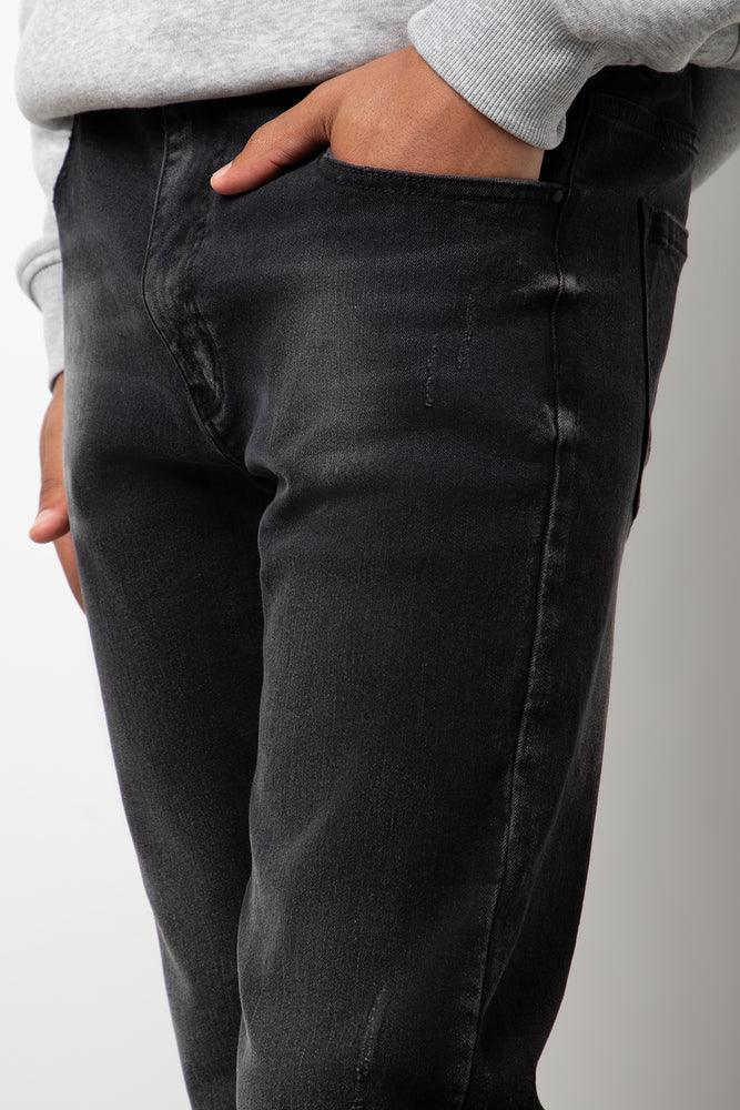 Rip And Repair Skinny Denim Jean Black (4)