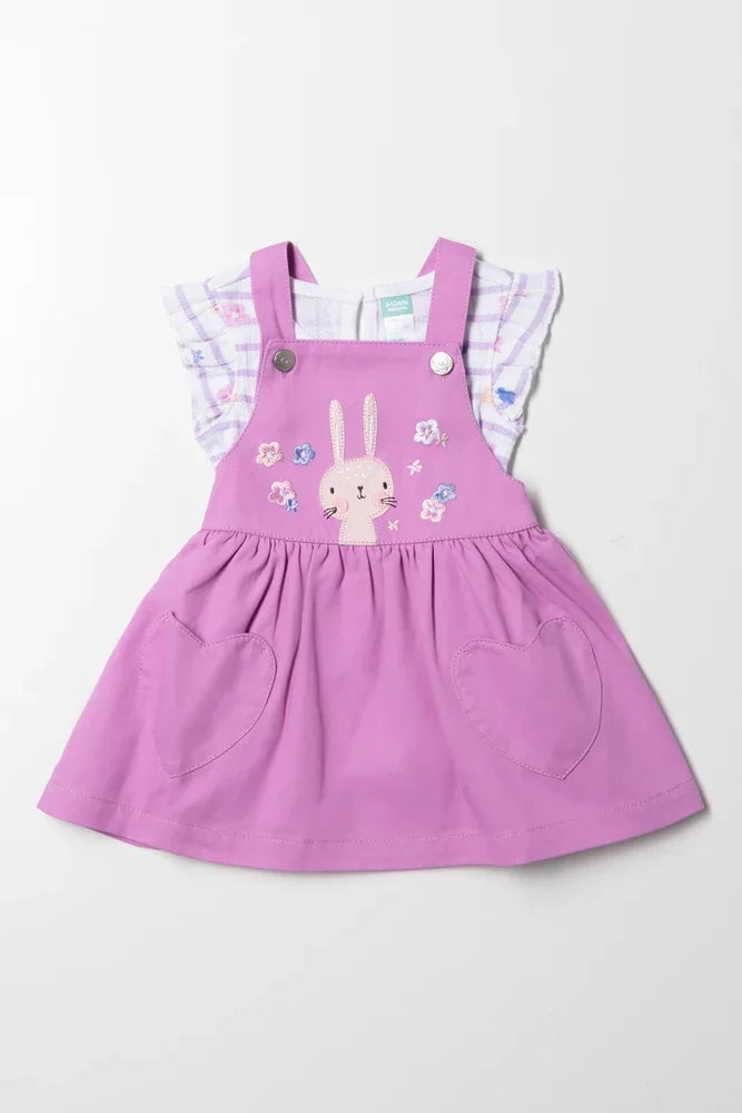 Twill Pinni Set Lilac