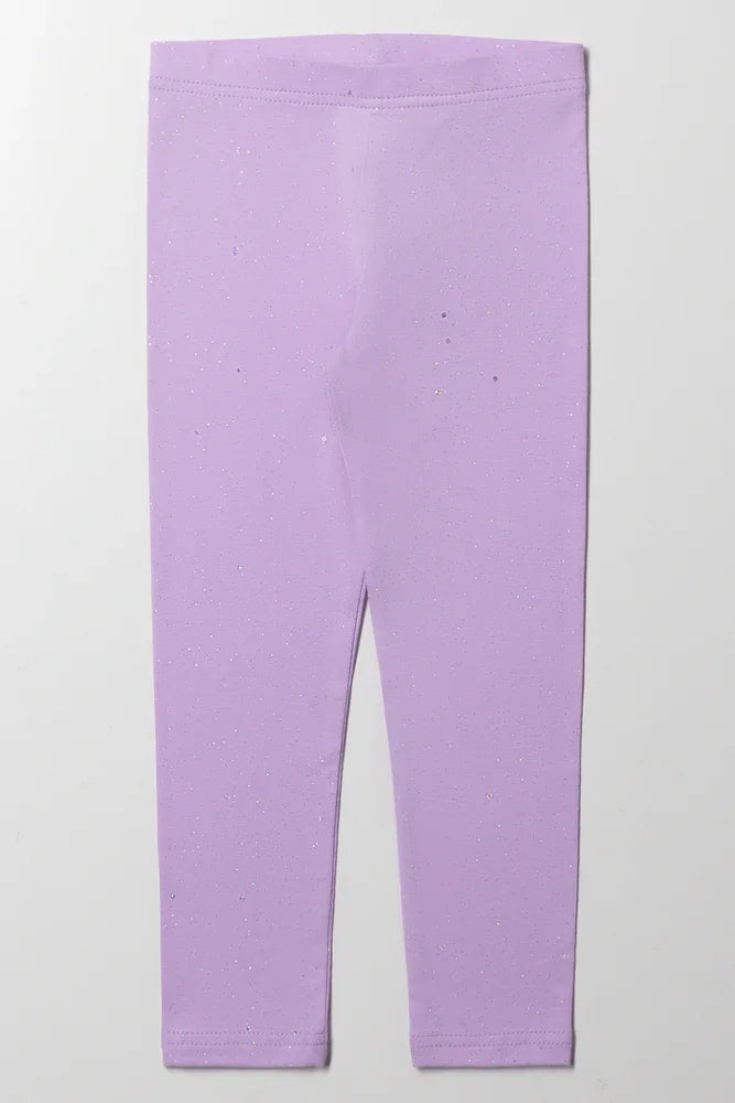 Glitter Leggings Purple