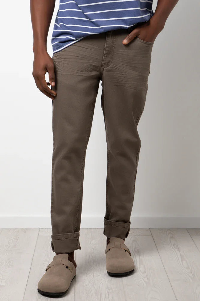 Straight Leg Denim Jean Natural