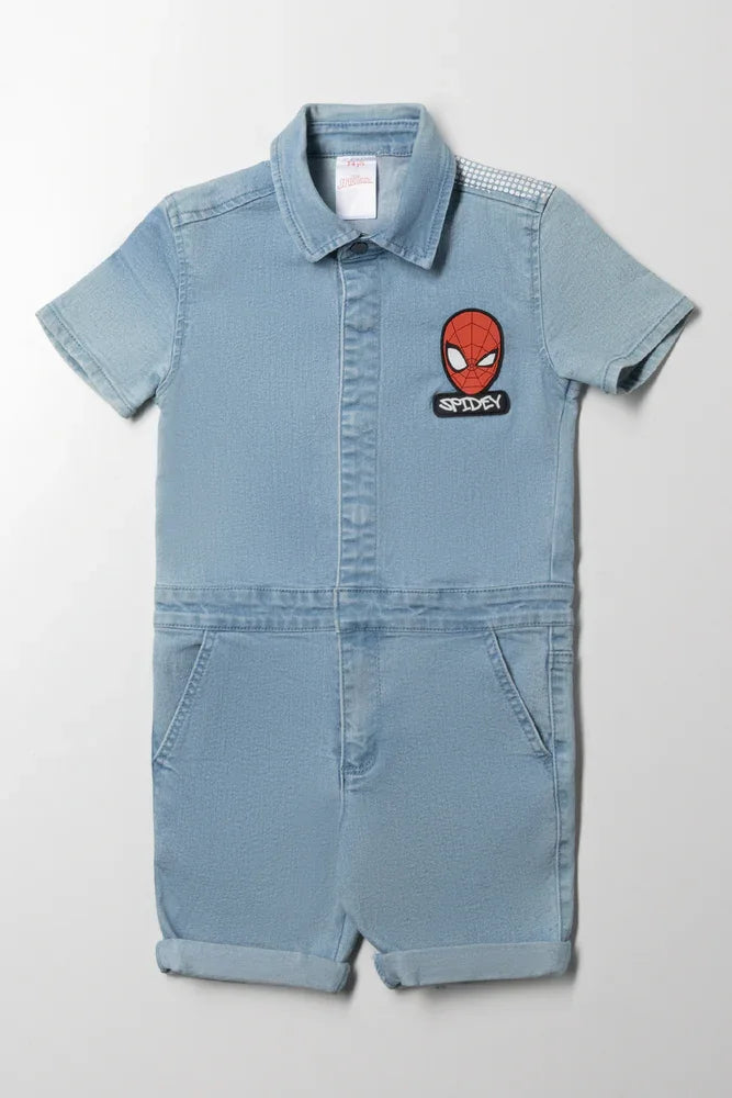 Spider-Man Denim Boilersuit Blue