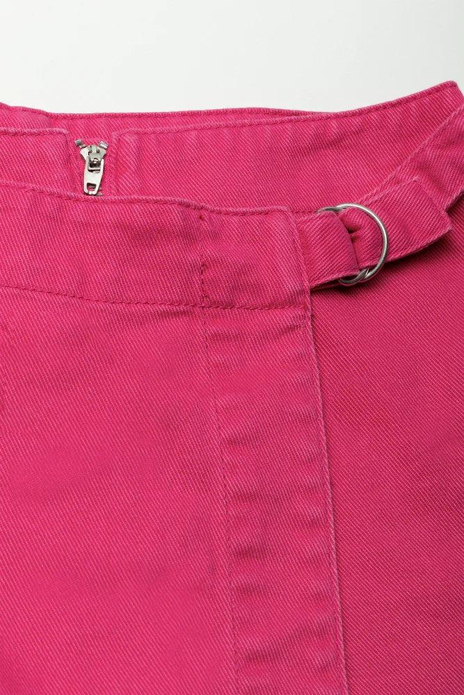 Ring Detail Skorts Pink