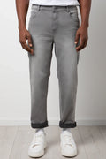 Straight Leg Denim Jeans Grey (1)