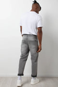 Straight Leg Denim Jeans Grey (3)