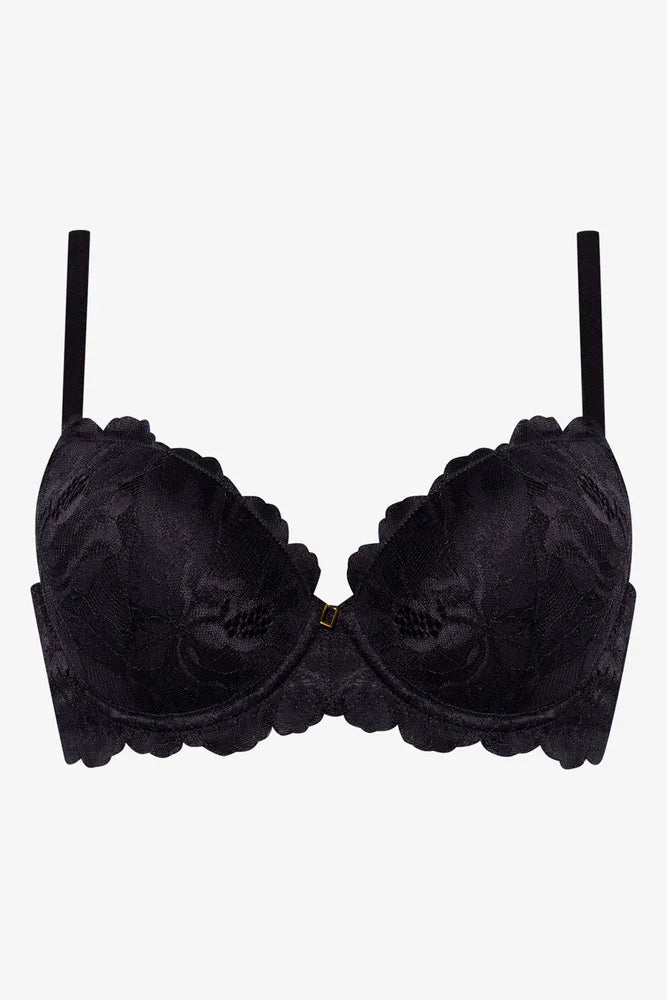 2 Pack Lace Bras Black & Natural