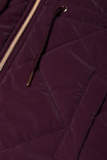 Hooded Puffer Jacket Burgundy (1)