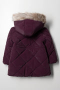 Hooded Puffer Jacket Burgundy (3)