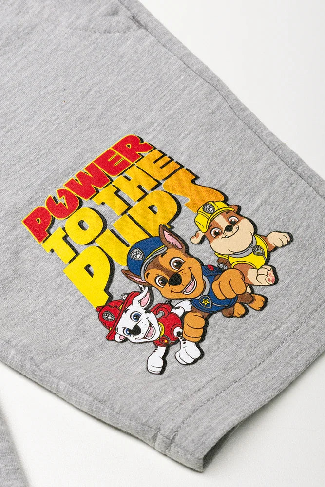 2 Pack Paw Patrol Shorts Red And Grey (1)