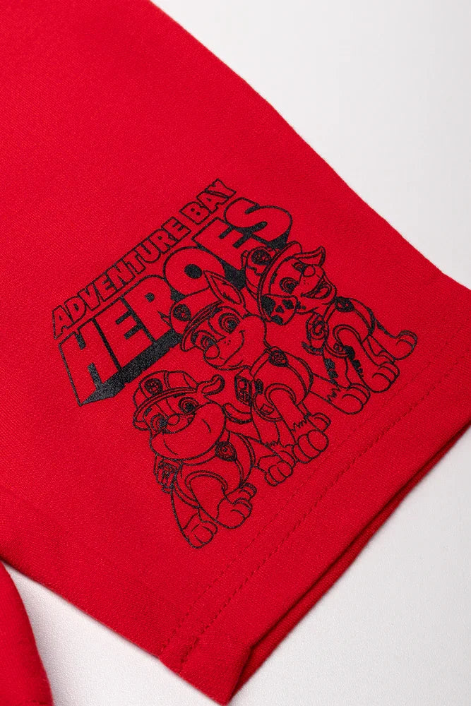 2 Pack Paw Patrol Shorts Red And Grey (2)