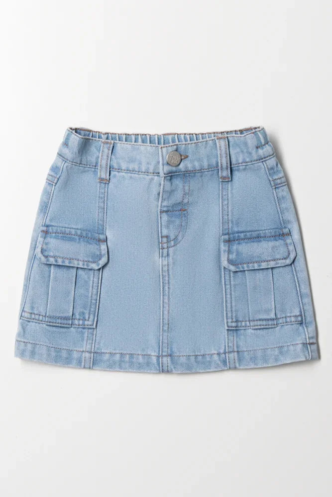 Utility Denim Skirt