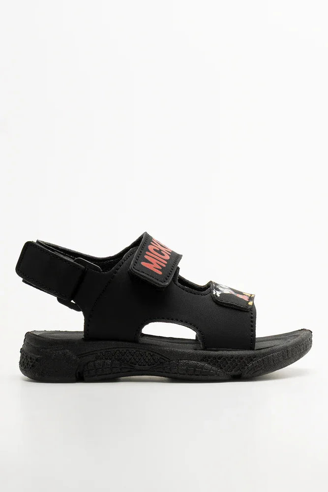 Mickey Mouse Adventure Sandals Black