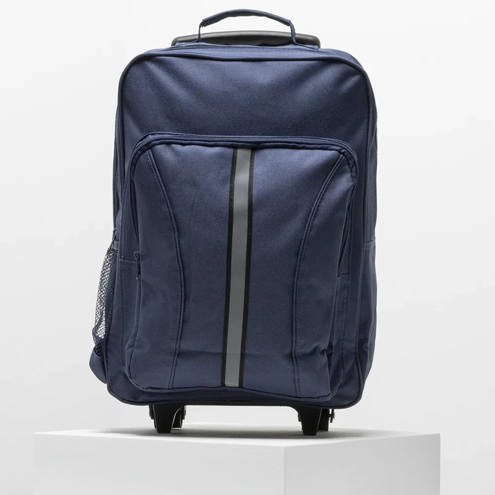School Trolley Bag Navy