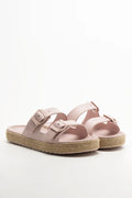 Double Buckle Sandals Pink
