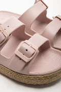 Double Buckle Sandals Pink (2)
