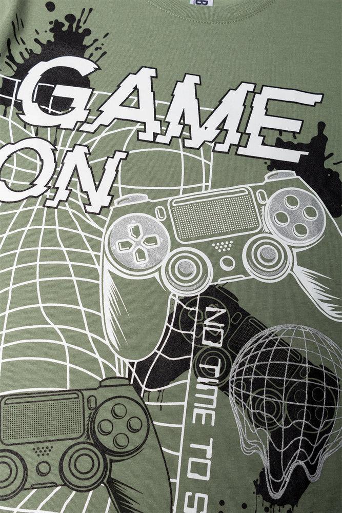 Gamer Short Sleeve Pyjamas Green