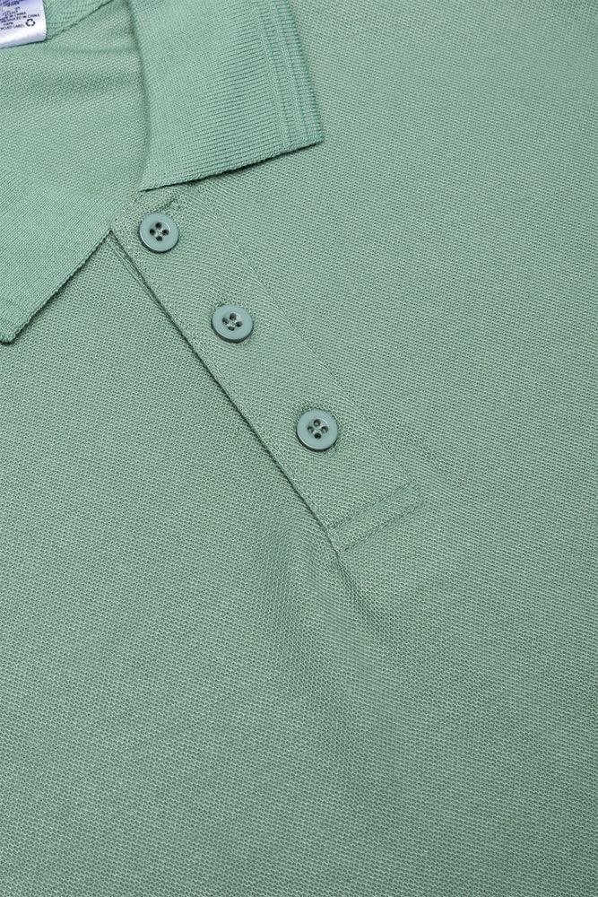 Plain Golfer With Textured Collar Fatique