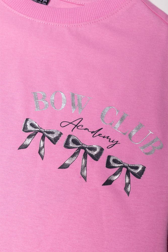 Oversized Bows T-Shirt Pink
