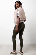 Wide Waist Leggings Green (3)