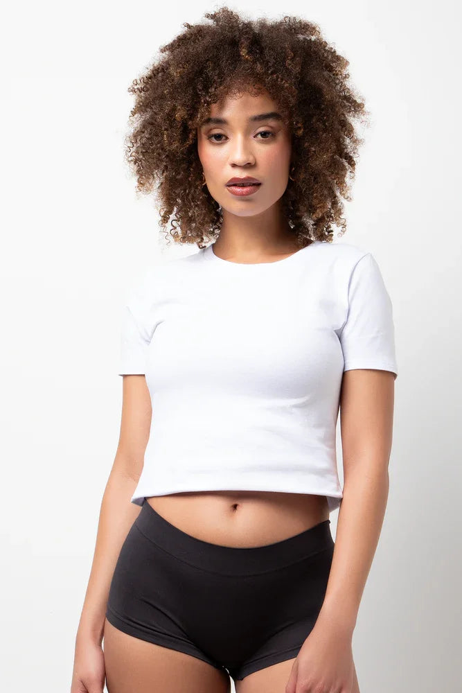 3 Pack Seamfree Boyleg Panties Dark Grey, Blue And Natural