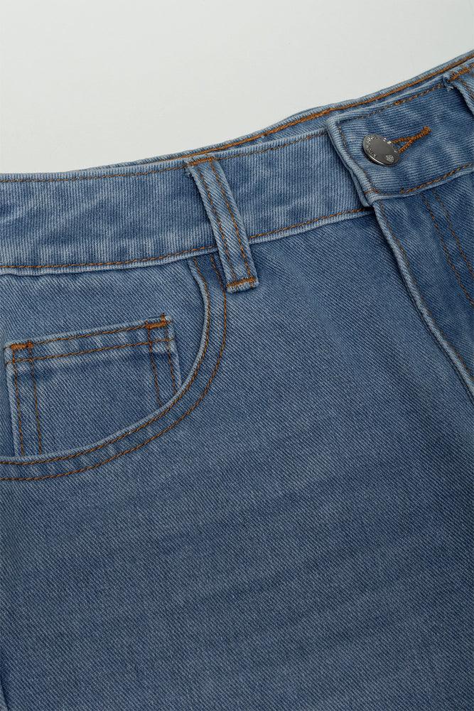 Denim Shorts Mid Blue